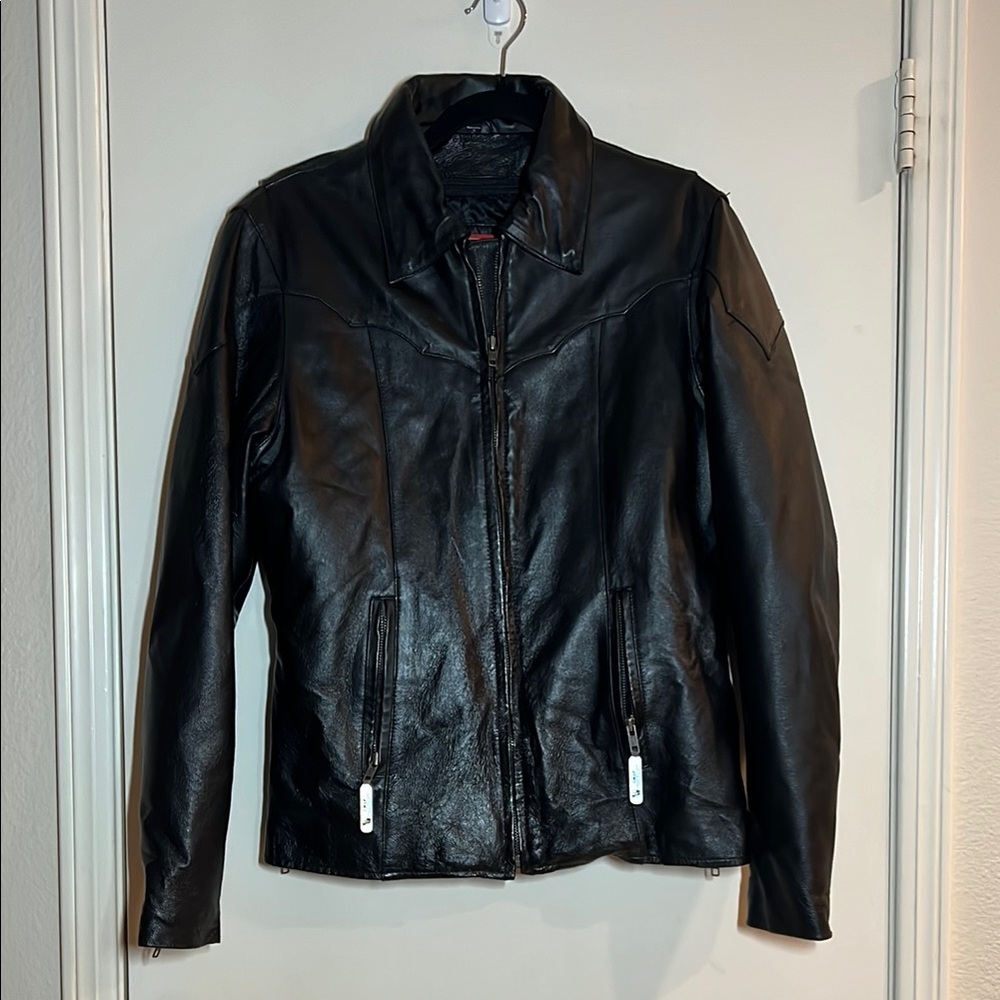 Bike Star Women’s Leather Motorcycle Jacket